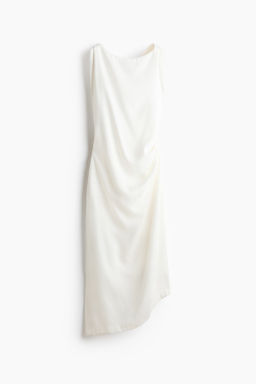 Vestido de sarga con detalle girado