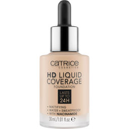 CATRICE Тональная основа HD Liquid Coverage Foundation, 010 Light Beige светло-бежевый 30 мл  фото 3