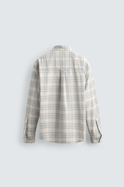 CAMISA REGULAR FIT CUADROS / Celeste - Zara фото 8
