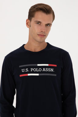 Erkek Lacivert Pijama Tak_m_ Sepette S_rpriz _ndirim - U.s. polo assn фото 2