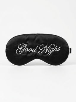 Nail Art Маска для сна женская на глаза / Good Night, шелковая, черная