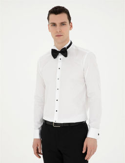 Beyaz Slim Fit Smokin G_mlek