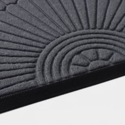 Коврик придверный Доляна Welcome, полукруглый, с окантовкой, 40×60 см, серый