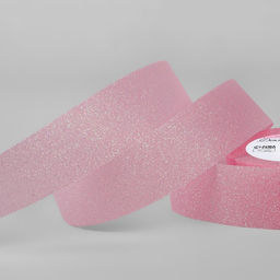 Цена за 2 шт. Лента декоративная «Блёстки», 25 мм × 9,1 ± 0,5 м, цвет розовый с перламутром