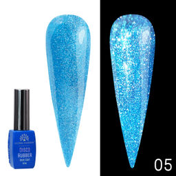 Каучуковая база Disco Opal светоотражающая Global Fashion 8 мл, 05  фото 3