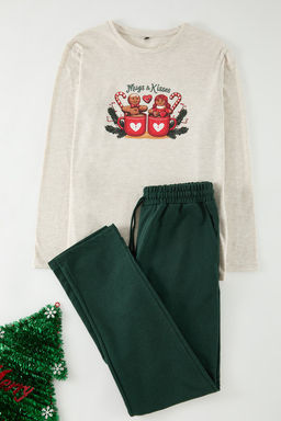 TRENDYOL MAN Lacivert Bask?l? Orme Couple/Cift Pijama Tak?m? TMNAW25PT00046 - Trendyolmilla фото 9