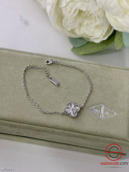 Браслет с клевером медицинская сталь