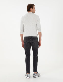 Siyah Slim Fit Jean Pantolon