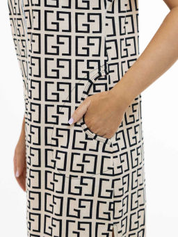 Халат женский, цвет черный песочный