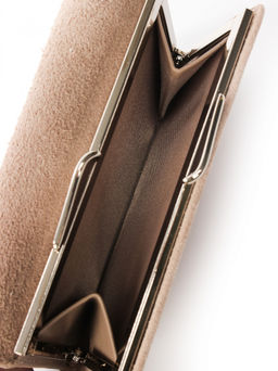 LACCOMA кошелек LA-2072-З-серо-бежевый натуральная замша