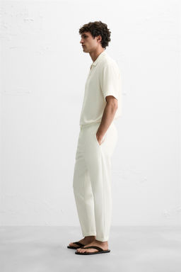 EASY CARE JOGGER WAIST TROUSERS - Zara фото 4