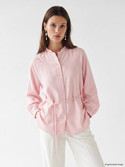 ?izgili Oversize Kad?n G?mlek Tunik