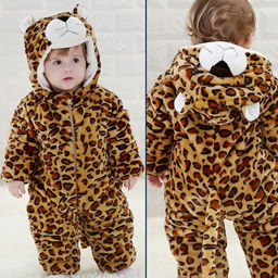 Плюшевый комбинезон Леопард (теплый)