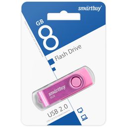 Флеш-накопитель 8Гб "Smartbuy Twist" Pink