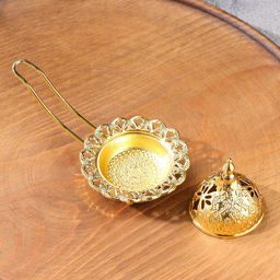 Курильница для благовоний порошковых и конусов «Колесница», кремовая, 7×12.5 см