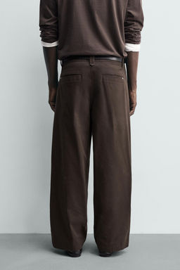 PLEATED WIDE-LEG TROUSERS - Zara фото 20