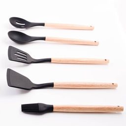 24-02-TM Набор кухонных принадлежностей на подставке силикон/пластик (х12) - Mayer&boch фото 3