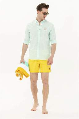 Мужские желтые морские шорты - U.s. polo assn фото 6