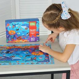 ElBascoKids / Пазл на внимательность Зимняя деревня 80 элементов - El`BascoKids фото 10