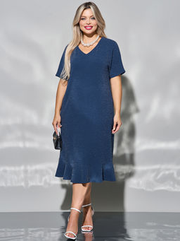 Платье 0421-1 синий топаз