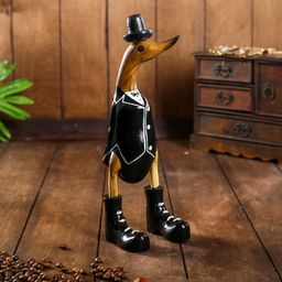 Сувенир «Утка во фраке», 13×9×29 см, дерево