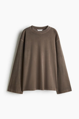 Camiseta de algod?n con efecto lavado