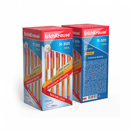 Цена за 50 шт. Ручка шариковая ErichKrause R-301 Stick Orange 0.7, цвет чернил синий (в коробке по 50 шт.)  фото 14