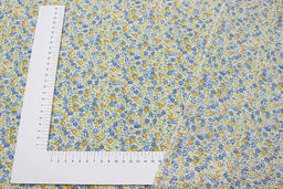 Импорт.хлопок Жатка Селеста (голубые цветы), ш.1.30м, хлопок-100%, 90гр/м.кв - Купава фото 4