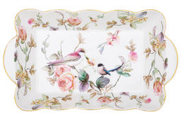 Блюдо сервировочное 800 мл 26,5*15,5*5 см Певчие птички NEW BONE CHINA, фарфор - Elan gallery фото 6