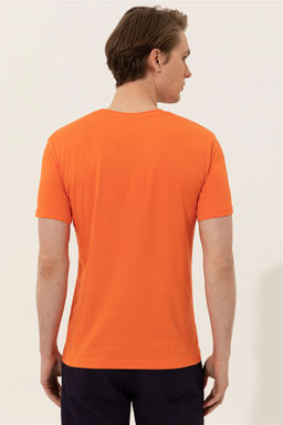 U. S. Polo Assn Мужская оранжевая футболка с круглым вырезом - U.s. polo assn фото 11