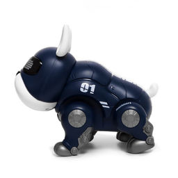 Робот собака Дюк IQ BOT, интерактивный: световые и звуковые эффекты, на батарейках, синий  фото 3