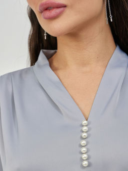 Блузка Пэги (серый) - Nadi bordo фото 6