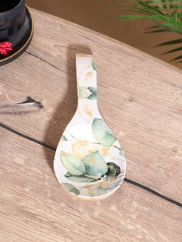 Подставка под ложку «Листья», 25.5×9×3.8 см, дерево манго