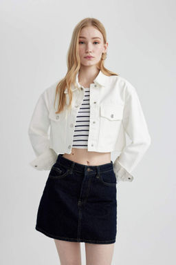 Coool Oversize Genis Kal?p Gabardin Uzun Kollu Gomlek - Defacto фото 2