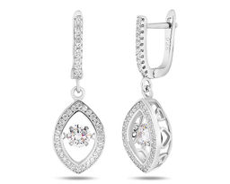 Серьги, куб.циркон., BY-3176