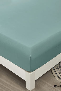 Комплект постельных принадлежностей, простыня на резинке Борт 25 + 2 наволочки 70*70 изумруд