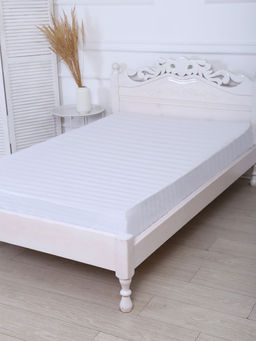 Простыня Микрофибра-Страйп - Белый 220x240