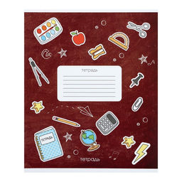 Комплект тетрадей из 10 штук Calligrata Школа, 12 листов в линейку, обложка мелованный картон, ВД-лак, блок офсет, белизна 95%, 4 вида по 2 штуки + 2 МИКС  фото 7