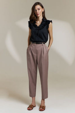 Брюки 0850 бежевый - Diliafashion фото 2