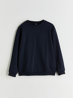 Bisiklet Yaka Erkek ?ocuk Sweatshirt