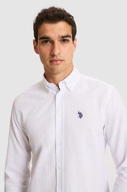 Erkek Beyaz Uzun Kollu Basic G_mlek - U.s. polo assn фото 2