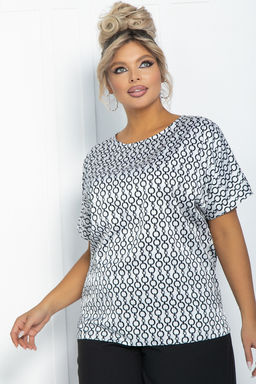 Блуза Морган (белая) Б11749 - Lt collection фото 6