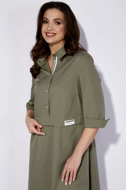 Платье ТАиЕР 1270 олива  фото 4