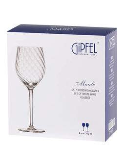 52377 GIPFEL Набор MAULE из 2 бокалов для белого вина 350 мл. Материал: хрустальное стекло