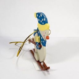 Елочная игрушка - Снеговик на лыжах в колпаке 650-3 - Idh фото 5