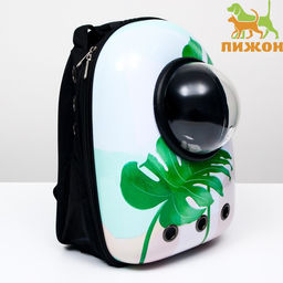 Рюкзак для переноски животных Лист, с окном для обзора, 32 х 25 х 42 см