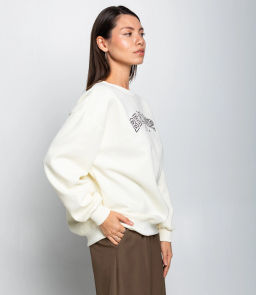 Свитшот #КТ1782, кремовый