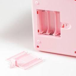 Копилка пластик "Сейф. Коровка" кодовый замок, звук АА розовый 13х12х19 см