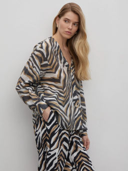 Рубашка с принтом - Emka фото 4