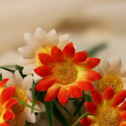 Цена за 2 шт. Букет искусственный Яркие ромашки, 28 см, МИКС - Simaland фото 2